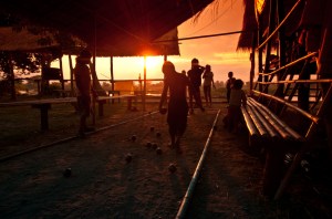 Local-Laotian-children-are-playing-Petanque-in-the-evening-scene-of-Si-Phan-Don-Laos.