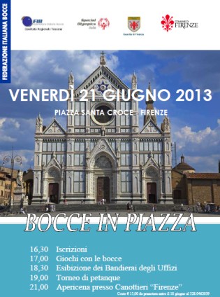 Immagine volantino bocce in piazza 2013