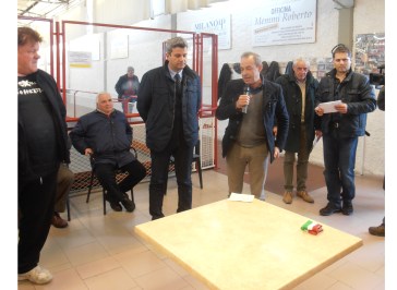 40 anni del bocciodromo comunale di Grosseto - un moemnto della visita degli assessori