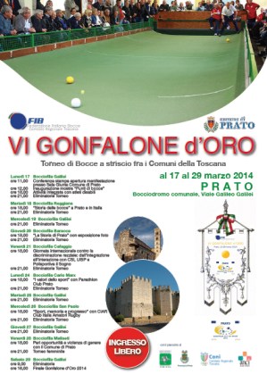 VI Gonfalone d'Oro Prato Immagine volantino