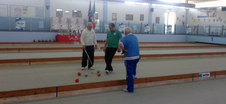 una fase di gioco dei campionati silenziosi a Viareggio