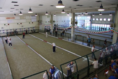 L'impianto di gara a Cecina