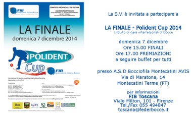 Polident Cup 2014 invito finale