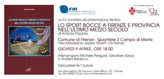 Invito FIB Q2 Lo sport bocce a Firenze