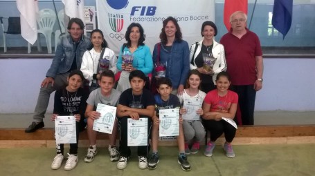 il Presidente della Migliarina con le professoresse e i vincitori