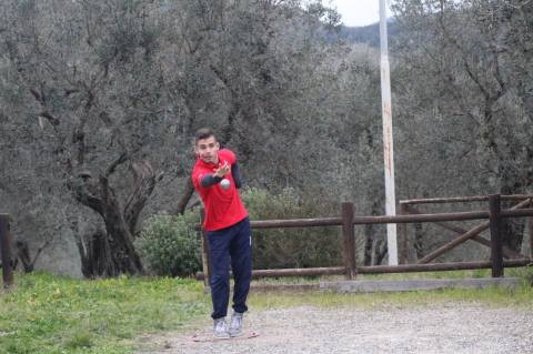 Pietro Marranchelli in una fase di gioco