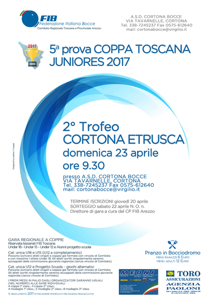 Coppa Toscana Juniores 2017 CORTONA piccolo