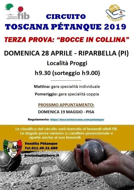 LOCANDINA CIRCUITO PETANQUE 2019 28 APRILE RIPARBELLA